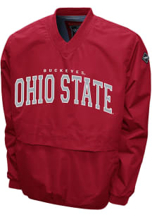 Ohio State Buckeyes Mens Red Members Windshell Pullover Jackets