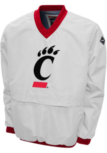 Cincinnati Bearcats Mens White Big Logo Windshell Pullover Jackets