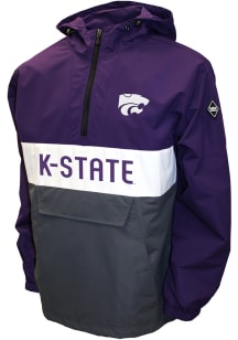 K-State Wildcats Mens Purple Alpha Anorak Pullover Jackets