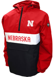 Nebraska Cornhuskers Mens Red Alpha Anorak Pullover Jackets