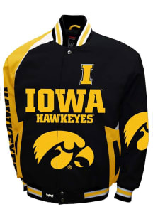 Mens Iowa Hawkeyes Spirt Cotton Twill Heavyweight Jacket - Black