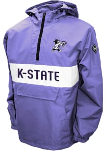K-State Wildcats Mens Lavender Alpha Anorak Pullover Jackets