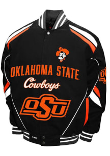Mens Oklahoma State Cowboys Stout Cotton Twill Heavyweight Jacket - Black