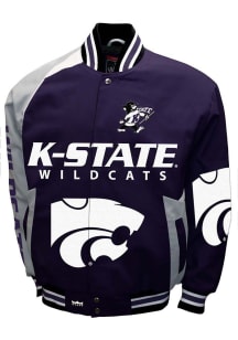 Mens K-State Wildcats Spirt Cotton Twill Heavyweight Jacket - Purple