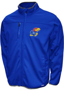 Kansas Jayhawks Mens Blue FC Softshell Medium Weight Jacket
