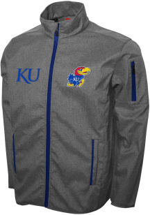 Kansas Jayhawks Mens Grey XT2 Softshell Medium Weight Jacket
