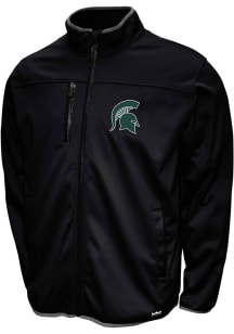 Michigan State Spartans Mens Black FC Softshell Medium Weight Jacket