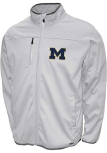 Michigan Wolverines Mens White FC Softshell Medium Weight Jacket