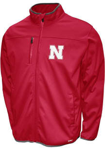 Nebraska Cornhuskers Mens Red FC Softshell Medium Weight Jacket