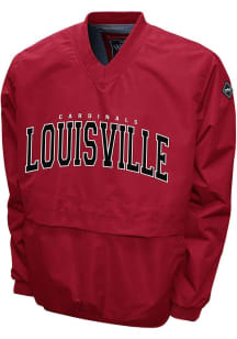 Louisville Cardinals Mens Red Members Windshell Pullover Jackets