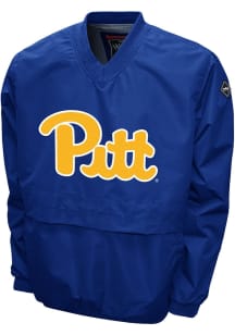 Pitt Panthers Mens Blue Big Logo Windshell Pullover Jackets