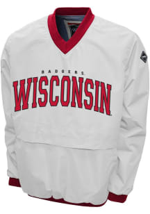Wisconsin Badgers Mens Red Members Windshell Pullover Jackets