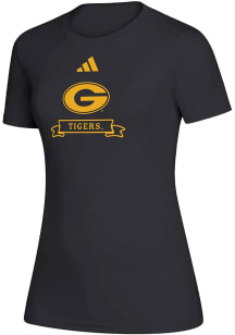 Adidas Grambling State Tigers Womens Black Heat Seal Creator Short Sleeve T-Shirt