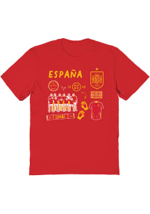 Vive La Fete Spain National Team Toddler Red Ian Short Sleeve T-Shirt