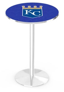 Kansas City Royals Chrome Round Base Pub Table