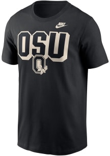Nike Ohio State Buckeyes Black Cotton Short Sleeve T Shirt