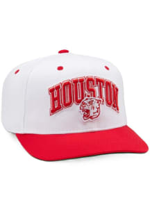 Homefield Houston Cougars White Wordmark Arch Mens Snapback Hat