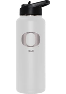 Oregon Ducks Dad 34oz Stainless Steel Bottle - White