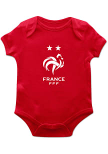 Vive La Fete France National Team Baby Red Archie Short Sleeve One Piece