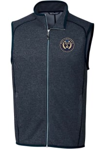 Cutter and Buck Philadelphia Union Mens Navy Blue Mainsail Sleeveless Jacket
