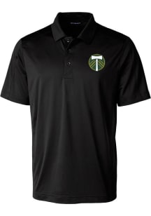 Cutter and Buck Portland Timbers Mens Black Prospect Short Sleeve Polo