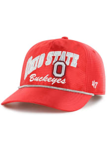 47 Ohio State Buckeyes Red Trendy Glitter Hitch Womens Adjustable Hat