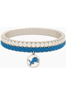Mojo Detroit Lions Crystal Stretch Womens Bracelet