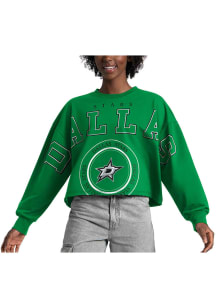 Dallas Stars Womens Green Bleachers Crew Sweatshirt
