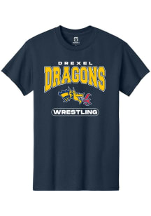 Summit Sportswear Drexel Dragons Navy Blue Wrestling Short Sleeve T Shirt