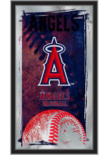 Los Angeles Angels Baseball Hanging Back Bar Mirror