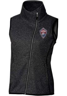 Cutter and Buck Colorado Rapids Womens Charcoal Mainsail Asymmetrical Vest