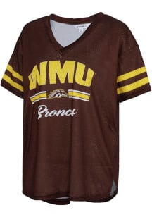 Western Michigan Broncos Womens Kickoff Fashion Football Jersey - Brown