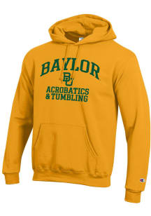 Champion Baylor Bears Mens Gold Acrobatics & Tumbling Arch Powerblend Long Sleeve Hoodie