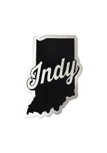 Indianapolis Metallic Stickers - Silver