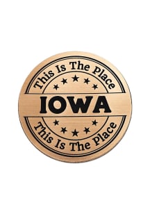 Iowa Metallic Stickers - Gold