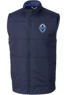 Cutter and Buck Vancouver Whitecaps FC Big and Tall Navy Blue Stealth Mens Vest