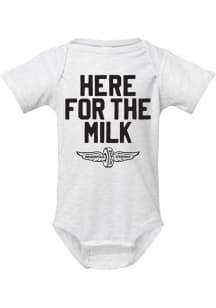 Indianapolis Baby Ash Here For The Milk Short Sleeve One Piece
