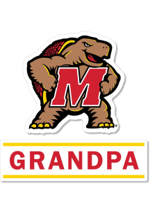 Maryland Terrapins 3 Inch Grandpa Auto Decal - Red