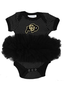Colorado Buffaloes Baby Black Tutu Short Sleeve One Piece