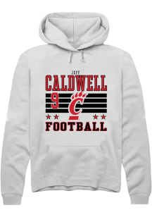 Jeff Caldwell Cincinnati Bearcats Mens White Football NIL Striped Player Hood