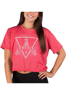 Concepts Sport Los Angeles Angels Womens Red Quest Short Sleeve T-Shirt