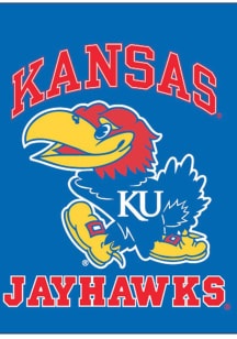 Kansas Jayhawks 30x40 Blue Silk Screen Banner - Blue