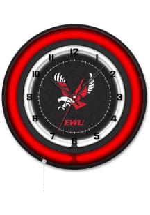 Eastern Washington Eagles 19in Neon Wall Clock