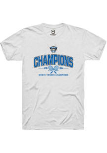 Summit Sportswear Buffalo Bulls White MAC 2026 Men's Tennis Champions Short Sleeve T Shirt