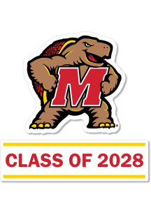 Maryland Terrapins 3 Inch Class of 2028 Auto Decal - Red