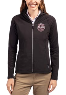 Cutter and Buck Indiana Hoosiers Womens Black 2025 CFP National Champions Adapt Eco Light Weight J..