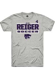 Alix Regier K-State Wildcats Mens Graphite NIL Stacked Box Player Crew