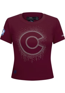 Pro Standard Colorado Avalanche Womens Maroon Legacy Short Sleeve T-Shirt