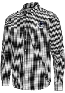 Antigua Vancouver Canucks Mens Black Ellis Long Sleeve Dress Shirt