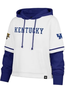 47 Kentucky Wildcats Womens White Shortstop Hooded Sweatshirt